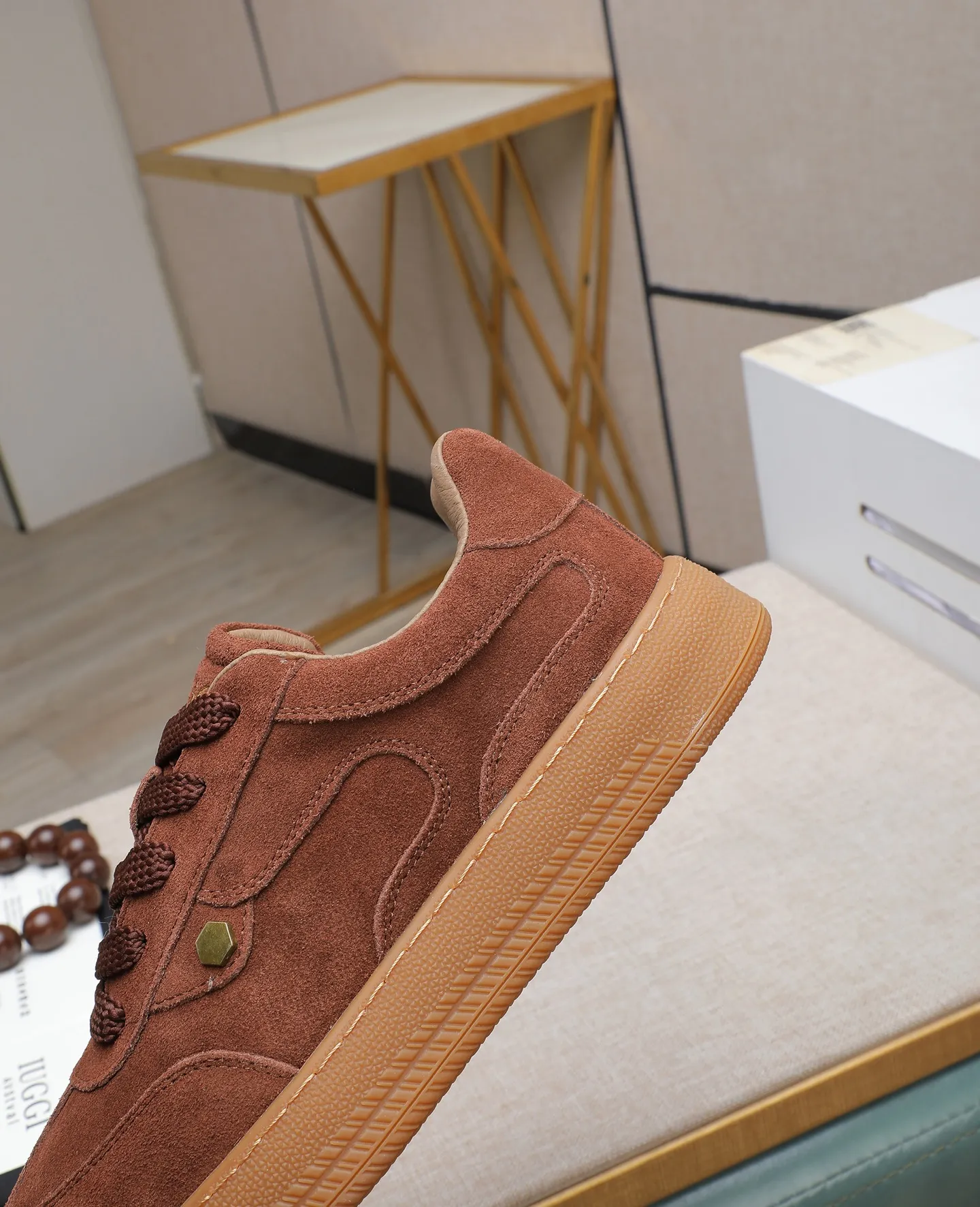 Men's shoes 💰540 IUGGI new retro presbyopia men's shoes, casual and versatile, full of high-end sense, fashionable, luxury and personalized style, joint style, retro presbyopia factor, full of handsome style, first layer suede cowhide, lining wool, rubber outsole, light and non-slip size: 39-44